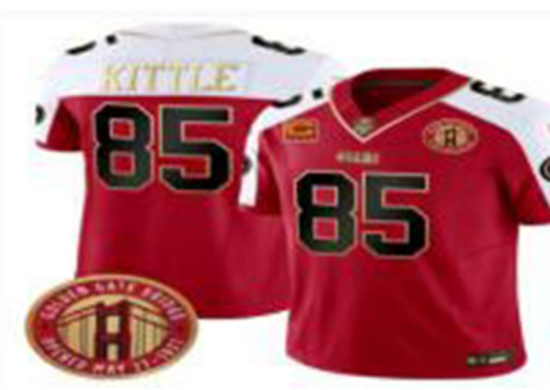 Men 2026 San Francisco 49ers #85 Kittle Red 3th generations Nike Limited NFL Jersey style 0055